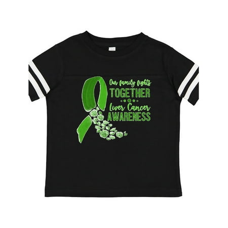 

Inktastic Our Family Fights Together Liver Cancer Awareness Gift Toddler Boy or Toddler Girl T-Shirt