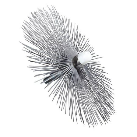 

12 in. M10 Threaded Flat Wire Brush with 3 Layers Stainless Steel