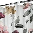 thumbnail image 4 of Waterproof Pioneer Shower Curtain 72x84 Inch Polyester Unique Cute Floral Shower Curtain for Bathroom Hotel Home Decor with 12 Plastic Hooks, 4 of 5