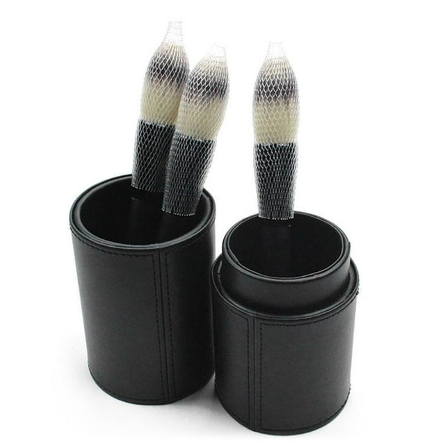 QIILU 100Pcs Makeup Brush Net Cosmetic Brush Mesh Protector Protective Guard Cover,Cosmetic Brush Accessory,Brush Mesh Cover