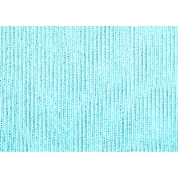Ahgly Company Indoor Rectangle Solid Light Blue Modern Area Rugs, 5' x 7'