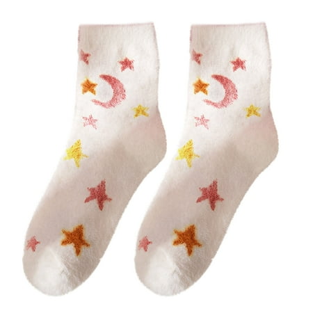 

Women Green Series Autumn And Winter Socks Mid Tube Thickened Wool Socks Diamond Plaid Warm Socks Letter L Stocking