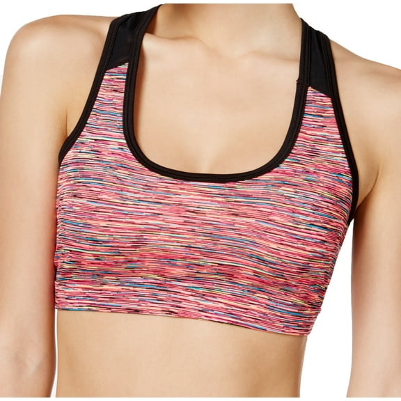 Material Girl Juniors Active Mesh-trim Racerback Sports Bra