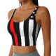 thumbnail image 2 of Fotbe Firefighters USA Flag Sujetador Deportivo Largo sin Aros para Mujer con Almohadillas y Soporte Medio, Transpirable y Absorbente, Camiseta Tipo Chaleco o Tank Top-Large, 2 of 8