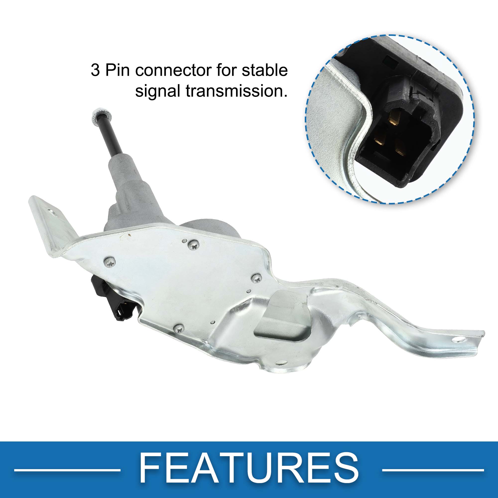 Unique Bargains Rear Windshield Wiper Motor Replacement for Honda Fit 2009-2014