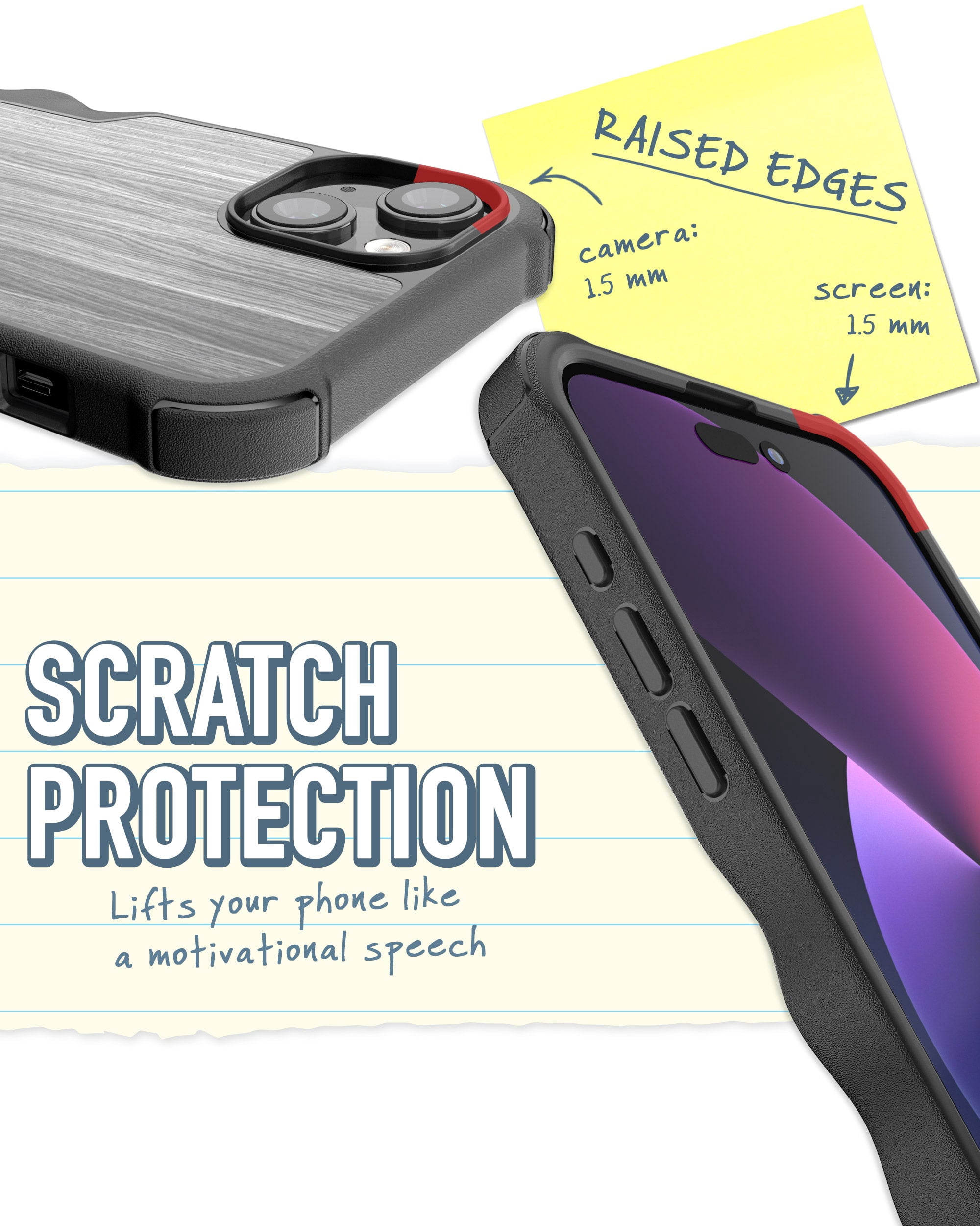 Smartish iPhone 15 Plus Protective Case - Gripzilla Compatible with MagSafe [Rugged + Tough] Heavy Duty Armored Slim Cover with Drop Protection - Graspin' Aspen