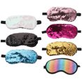 thumbnail image 1 of SHISUYAN 7pcs Sequin Sleep Mask Eye Mask Eye Protection Sleeping Mask Pyjamas Party Prop, 1 of 8