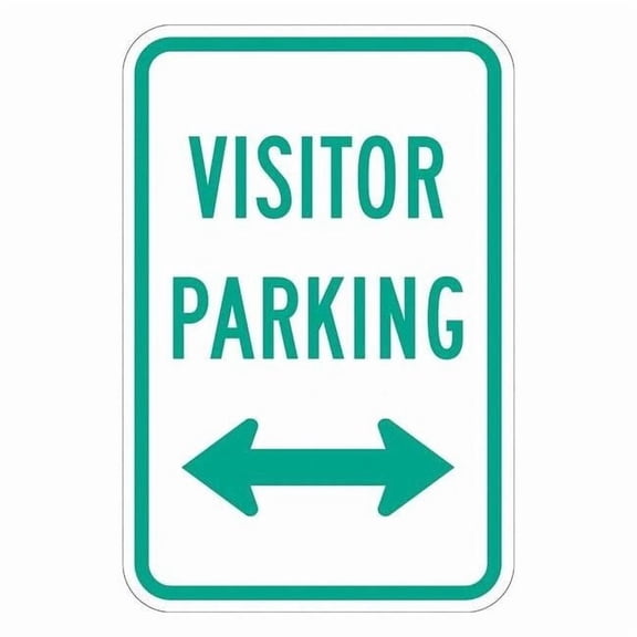 Lyle Visitor Parking Sign,18" x 12, T1-1040-DG_12x18 T1-1040-DG_12x18