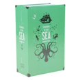 thumbnail image 1 of TISHITA 1 Dictionary Diversion Book Safe with Key/ Combination Lock Metal password-Sea, 1 of 7