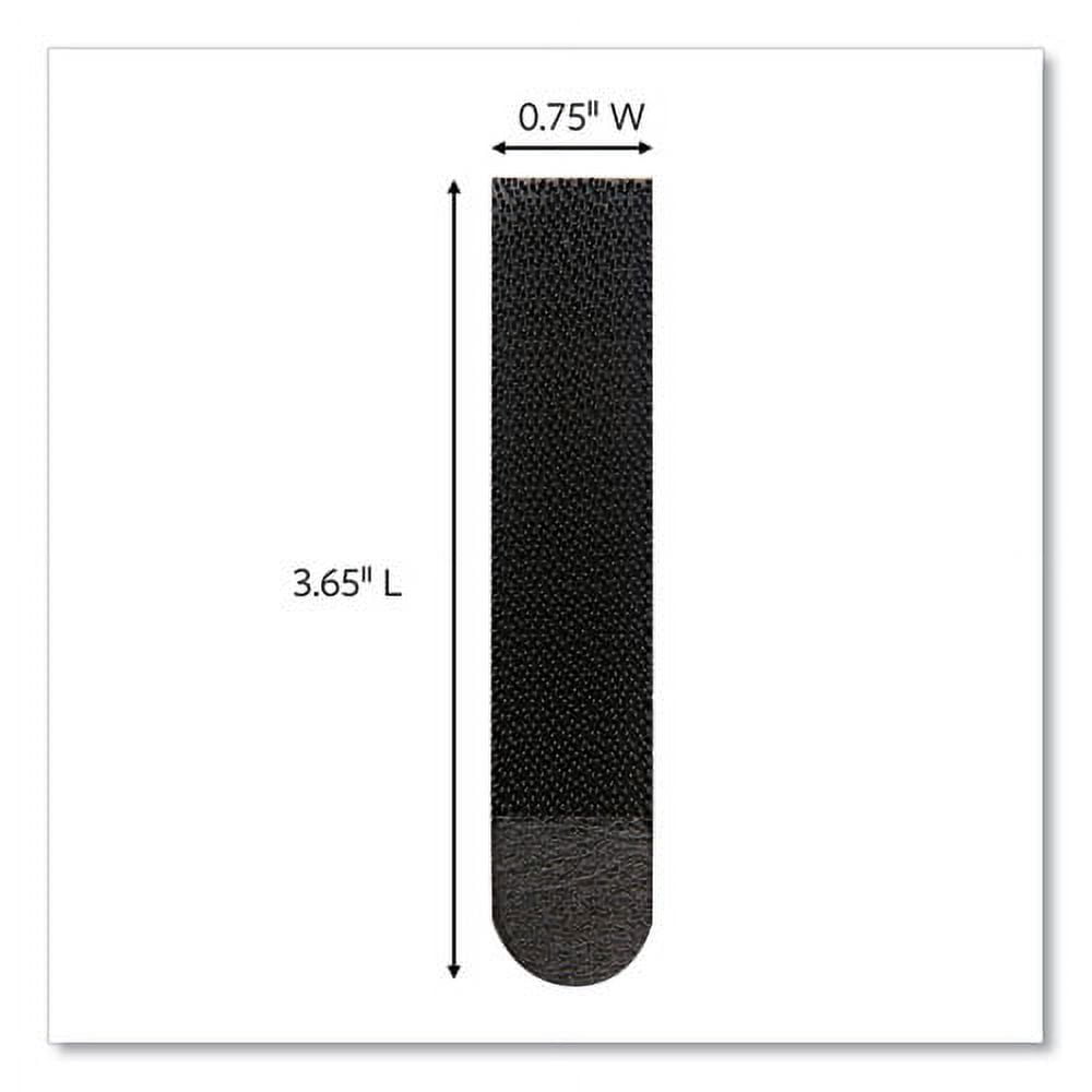 Picture Hanging Strips, Removable, Holds Up To 4 Lbs Per Pair, 0.75 X 3.65, Black, 4 Pairs/pack | Bundle of 5 Packs