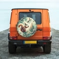 thumbnail image 2 of Fotbe Forest squirrel surreal Spare Tire Cover Thickening Universal Fit for Jeep, Trailer, RV, SUV, Truck, Tough Tire Wheel Soft Cover-14 inch, 2 of 8