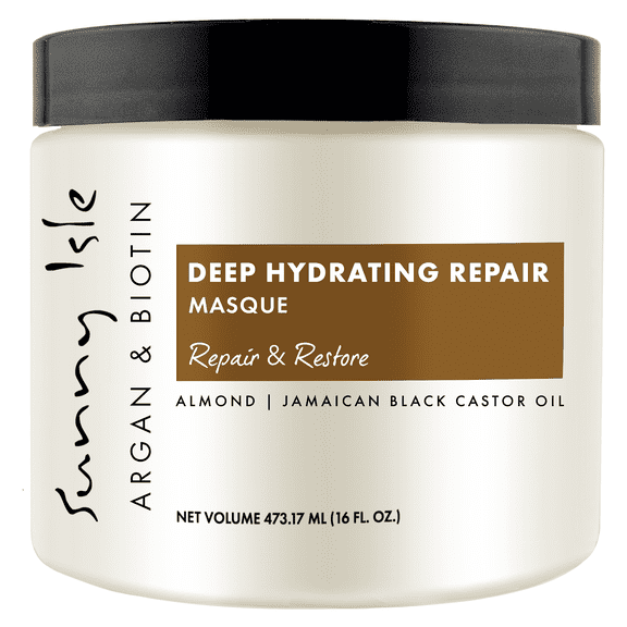 Sunny Isle Argan & Biotin Deep Hydrating Repair Masque 16oz