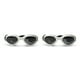 thumbnail image 3 of Methold 1 par de gafas de sol para mascotas, gafas de snowboard informales plegables, color blanco Blanco 2piezas, 3 of 6