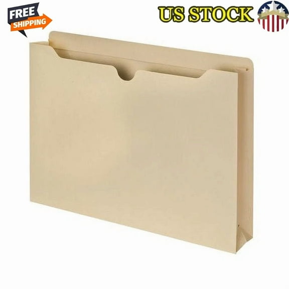 Expanding File Jacket 2 Inch Expansion Pack Of 10 Letter Size Durable Storage Us