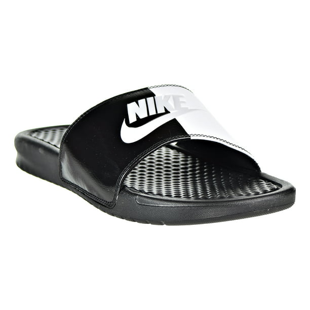 Nike Benassi JDI Men's Slides Black/Pure Platinum 343880-015 - Walmart.com