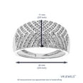thumbnail image 3 of Vir Jewels 1/2 CTTW Lab Grown Diamond Ring in Sterling Silver Female Adult, 3 of 5
