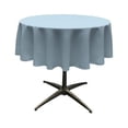 thumbnail image 1 of LA Linen TCpop51R-BlueLgtP18 Nappe en Popeline de Polyester, Bleu Clair - 51 Po. Rond, 1 of 2