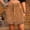 A380 Brown, variant on Women's High Waisted Mini A-Line Skirt Faux Suede Bodycon Skirt with Fringe Tassel Hem Studded Detail Vintage Western Style For Party Club Date Night