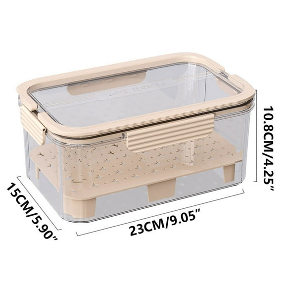 Outdoor Picnic Cooler Box with Handle | Food & Beverage Storage with Ice Pack | Leak-Proof Insulated Container for Camping & Beach | 23x15x11cm