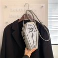 thumbnail image 1 of Gothic Coffin Shaped Novelty Bag, Horror Dark Crossbody Bag, Women's Fashion Handbag & Shoulder Purse For Halloween, 1 of 4