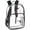 Black, variant on Summit Ridge Waterproof Clear Backpack with Water Bottle Holder Stadium Approved Heavy Duty Clear Backpack Quality See Through Bag - Gray