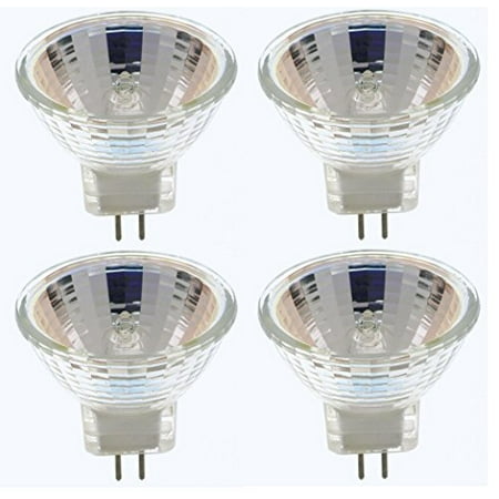 - Pack Of 4 10 Watt MR11 12Volt Precision Halogen Reflector Fiber Optic Light Bulb