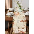 thumbnail image 2 of Table Runners 70 Inches Long Dress Scarves, Pink Orange Pumpkins Fall Farmhouse Coffee/Dining/Kitchen Table Decor, Holiday Table Runner, Thanksgiving Leaves Floral Autumn 13x70 Inch, 2 of 7