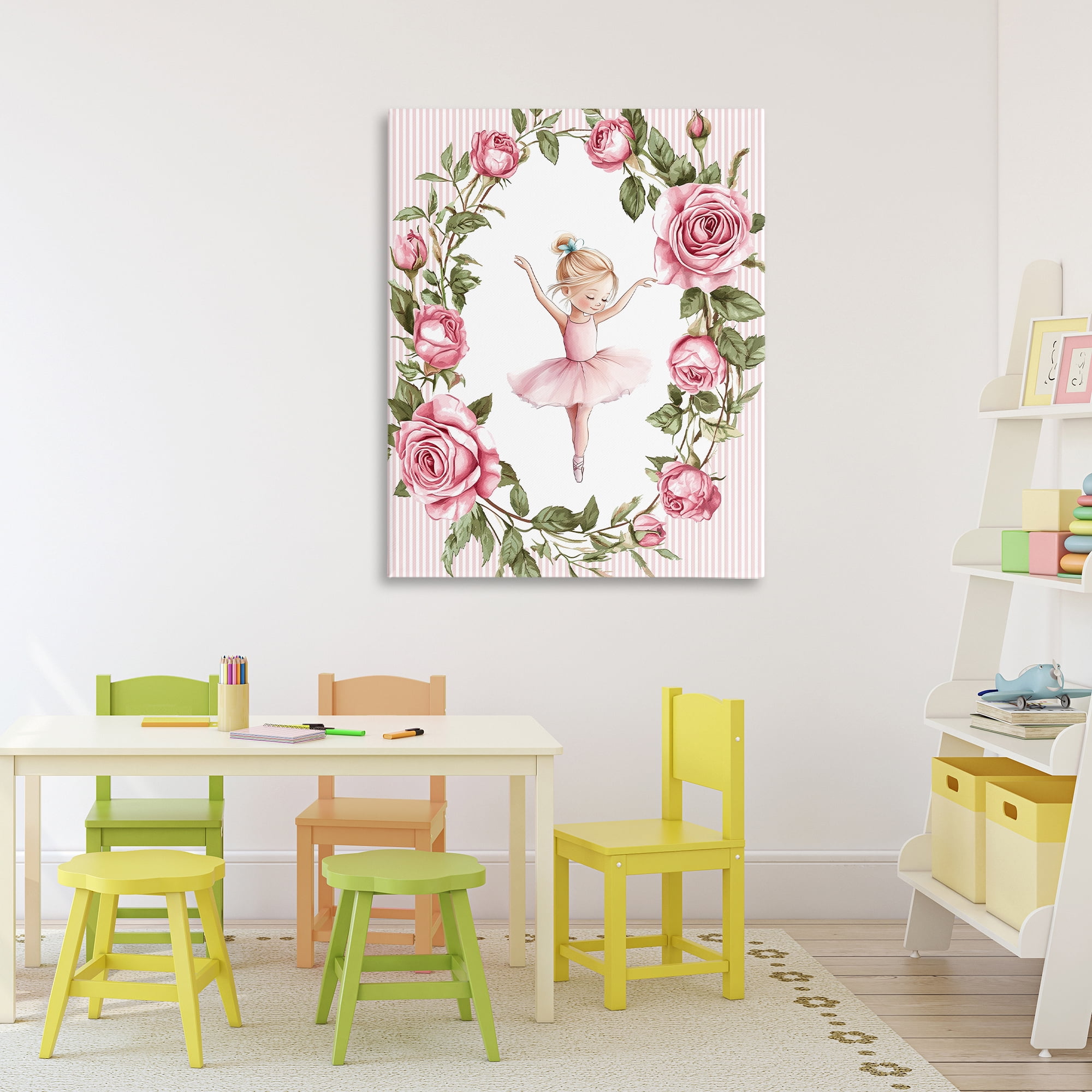 Stupell Industries Little Rose Dance Canvas Wall Art, design by Christine Simpson Art