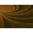 thumbnail image 1 of Ahgly Company Indoor Rectangle Patterned Dark Bronze Brown Area Rugs, 6' x 9', 1 of 6