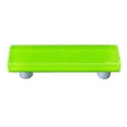thumbnail image 1 of Hot Knobs HK1205-PA Bubbles Spring Green Rectangle Glass Cabinet Pull - Aluminum Post, 1 of 1