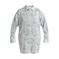 thumbnail image 2 of Joyspun Women’s Woven Long Sleeve Button Front Sleepshirt, Sizes XS-3X, 2 of 5