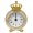 Beige., variant on Royal Themed Tabletop Clock With Timekeeping And Decorative Metal Housing For Giving