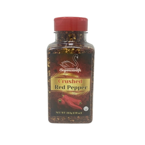 Eleganceinlife Crushed Red Pepper, 10 oz (283g) - Packed in USA Pack of 1
