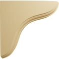 thumbnail image 3 of Ekena Millwork 1 3/4"W x 5 1/2"D x 5 1/2"H Eaton Wood Bracket, Alder (6-Pack), 3 of 4