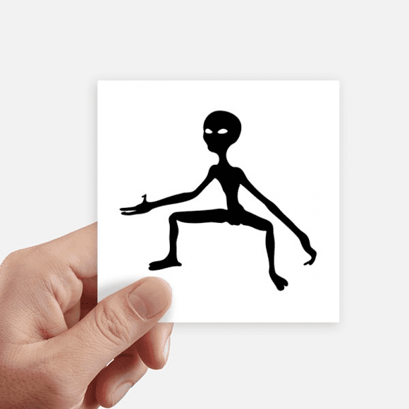 Universe Alien Monster Alien Sticker Square Waterproof Stickers Wallpaper Car Decal