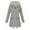 Gray, variant on Xunlbb Clearance! Women Solid Color Rain Jacket Outdoor Hooded Windproof Loose With Pocket Coat,Khaki
