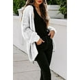 thumbnail image 4 of Women Oversized Open Front Knit Cardigan Sweater Kimono Chunky Coat, 4 of 5