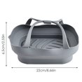 thumbnail image 4 of Kitchen Bar Supplies Air Fryer Silicone Tray Pot with Handle Square Airfryer Baking Liner Foldable Kitchen Cooking Accessories Kitchenware, 4 of 7