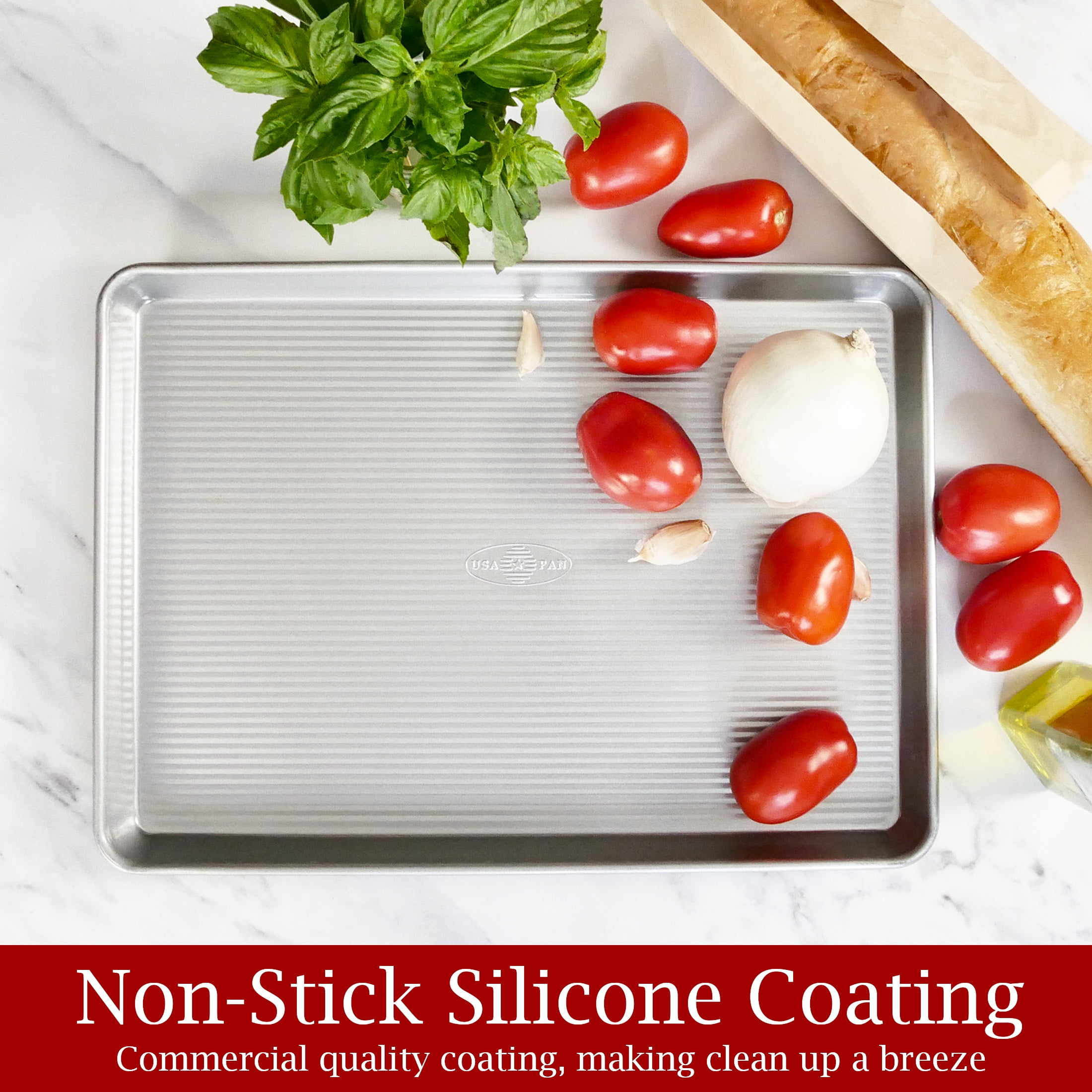 (3 pack) USA Pan Half Sheet Pan
