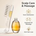 thumbnail image 3 of Wide-Tooth Scalp Massage Comb,Transparent Hair Oil Applicator with Roller Balls,Hair Growth Serum Dispenser for Scalp Care,Follicle Massage and Hair Treatment, 3 of 9