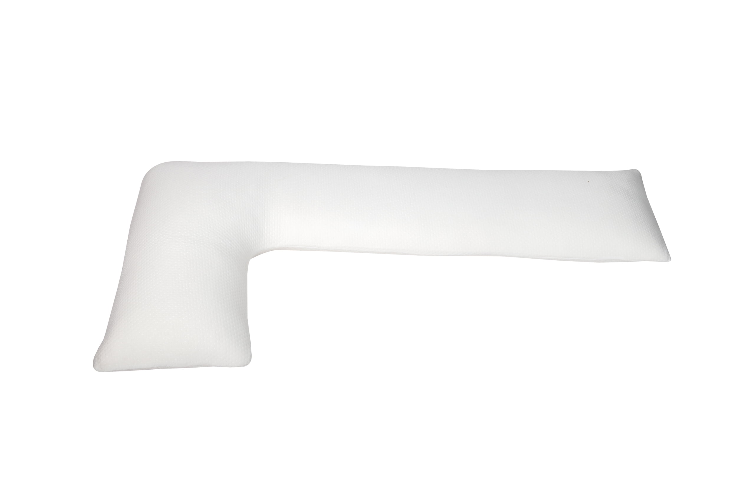 Mind Reader LShaped Shredded Memory Foam Body Pillow, Perfect for Side