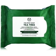 Angle View: The Body Shop Tea Tree Made with Tea Tree Oil, 100% Vegan Cleansing Wipes 25 wipes 1 ea (Pack of 3)
