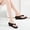 Black, variant on YAYUBA Sandals For Women Black,Women's Solid Color Non- Feet Flip-Flops High-Heeled Wedges Beach Sandals