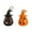 B, variant on Dengmore Halloween Decorative Light Halloween Party Battery Powered Decoration Props Candle Light Portable Halloween Pumpkin Lantern Mini Pumpkin Lantern