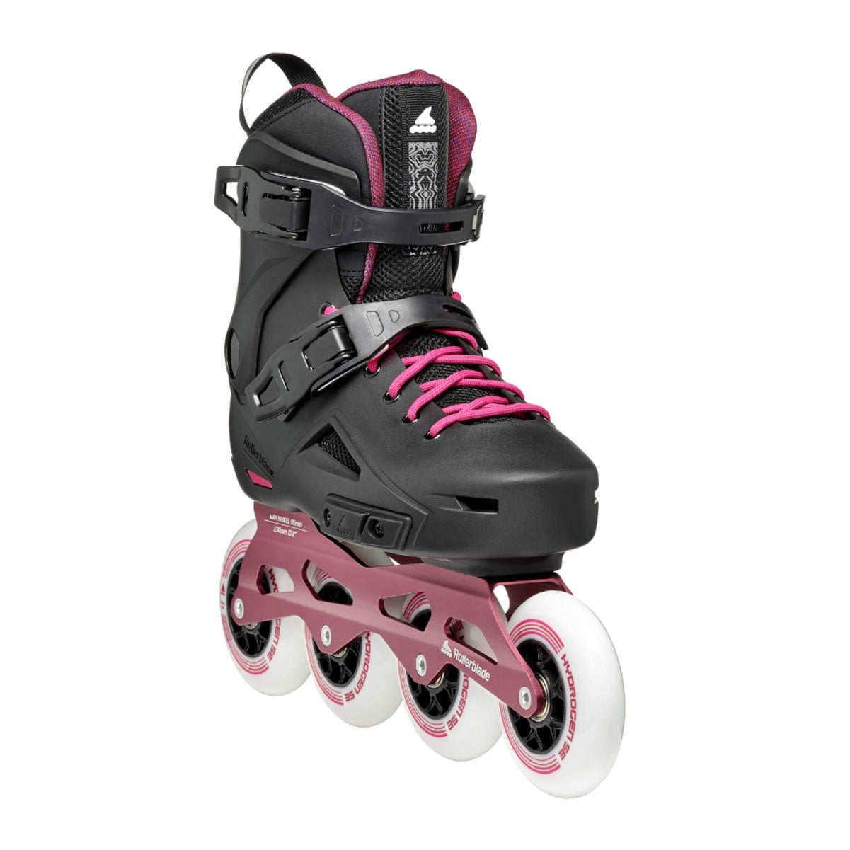 ROLLERBLADE Lightning 90 W, Color: Black/Sangria, Size: 9 (07372200Q78-9)