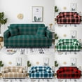 thumbnail image 3 of Geometric Plaid Stretch Sofa Cover Elastic Sectional Slipcovers for Living Room Couch Cover L Shape Cover Housses De Canapé, 3 of 7