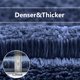 thumbnail image 5 of Xiao Hua Alfombra de baño de 16 x 24 pulgadas, ultra suave, absorbente, antideslizante, esponjosa y gruesa, de fibra ultrafina, cómoda alfombra de baño - azul marino, 5 of 5