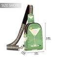 thumbnail image 2 of FORMRS Womens Crossbody Sling Bag Travel Daypack Shoulder Chest Backpack, Green Lemon Juice, 2 of 7