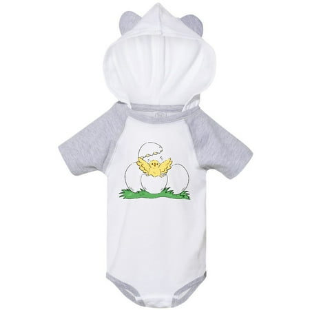 

Inktastic Cute Chick Hatching from Egg Gift Baby Boy or Baby Girl Bodysuit