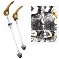 thumbnail image 1 of Bike Quick Release Skewers, Aluminum Alloy Steel Axle Riding Skewers Front 145mm, Rear 185mm, 1 of 7
